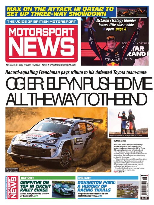 Title details for Motorsport News by Kelsey Publishing Ltd - Available
